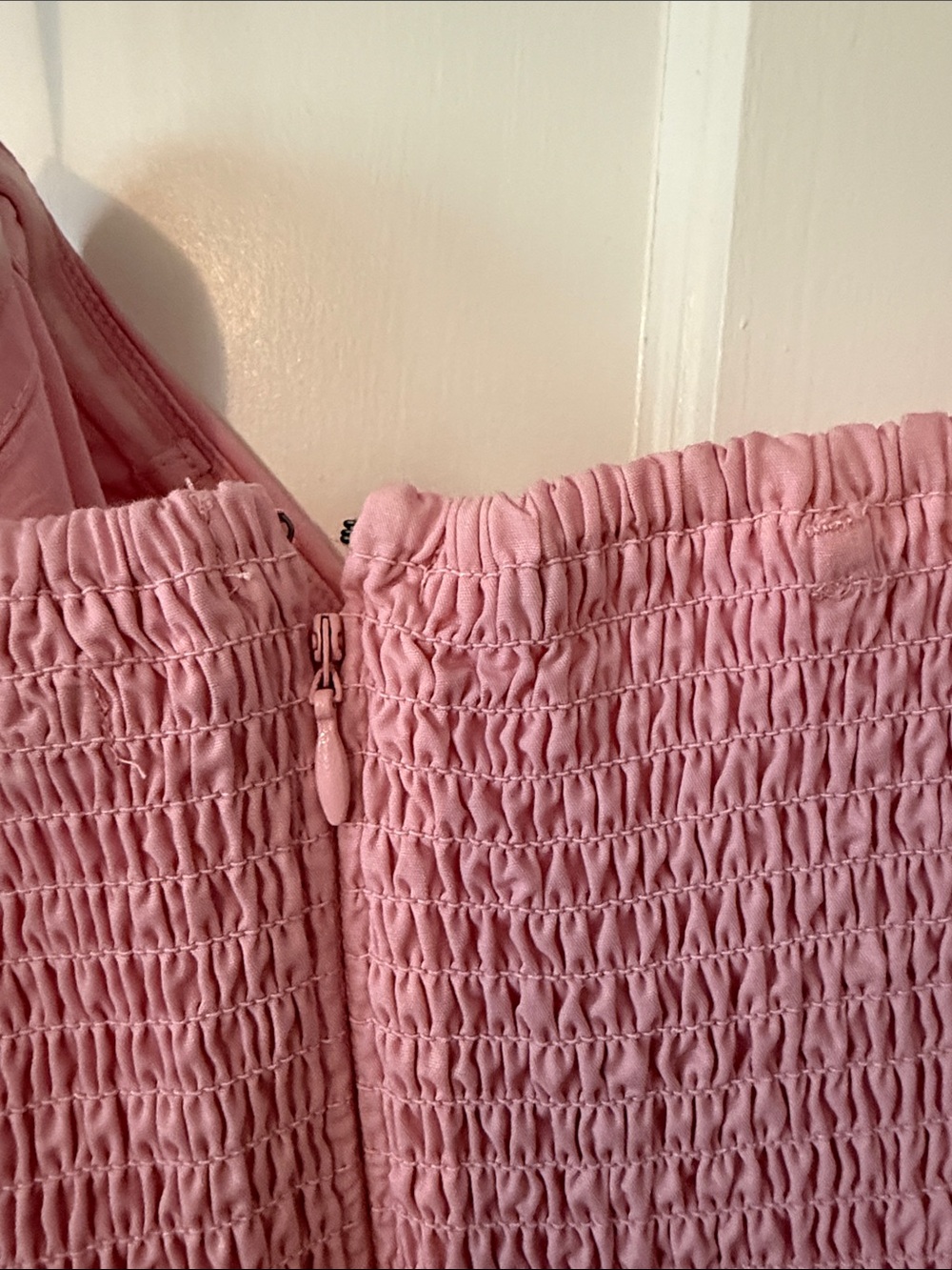 Abercrombie & Fitch Pink Strapless bubble Mini Dress - Picture 8 of 9